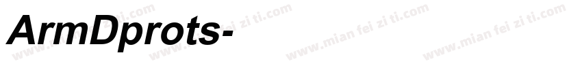 ArmDprots字体转换