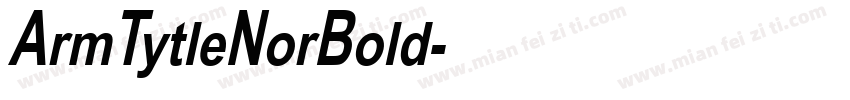 ArmTytleNorBold字体转换