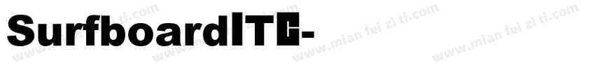 SurfboardITC字体转换