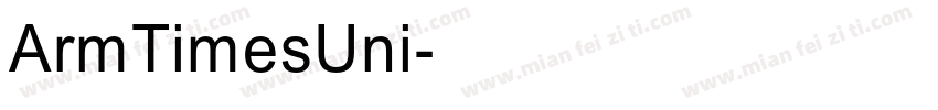 ArmTimesUni字体转换