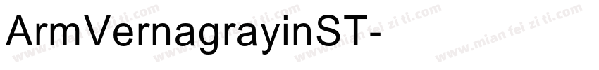 ArmVernagrayinST字体转换
