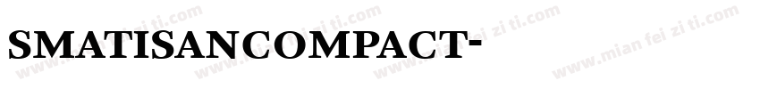 smatisancompact字体转换