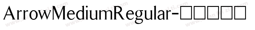 ArrowMediumRegular字体转换