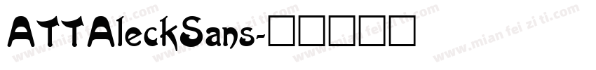 ATTAleckSans字体转换