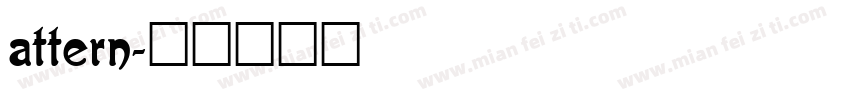 attern字体转换
