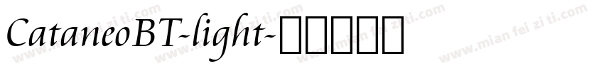 CataneoBT-light字体转换