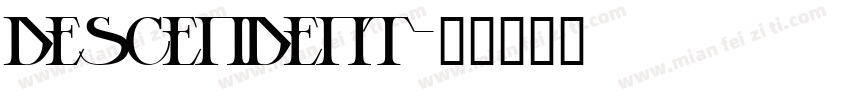 descendent字体转换