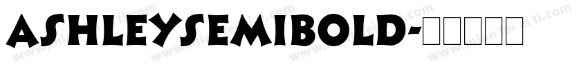 AshleySemiBold字体转换