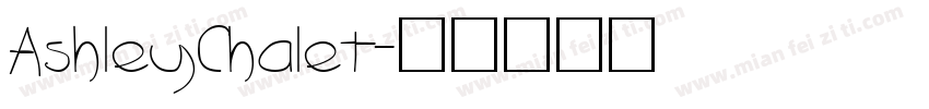 AshleyChalet字体转换
