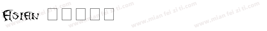 Asian字体转换