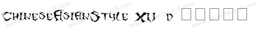ChineseAsianStyle-XV8d字体转换