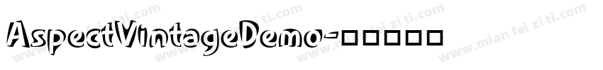 AspectVintageDemo字体转换