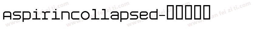 AspirinCollapsed字体转换