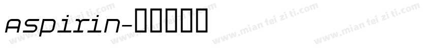 Aspirin字体转换