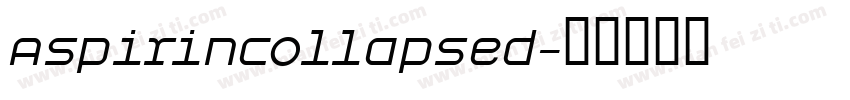AspirinCollapsed字体转换