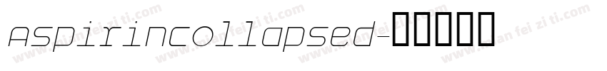 AspirinCollapsed字体转换