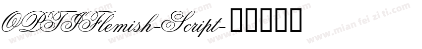 OPTIFlemish-Script字体转换