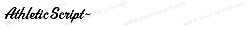 AthleticScript字体转换