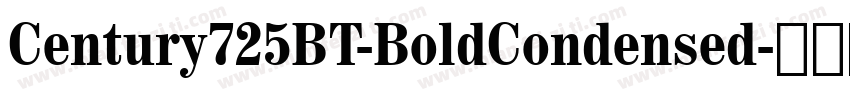 Century725BT-BoldCondensed字体转换