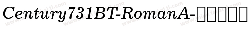 Century731BT-RomanA字体转换