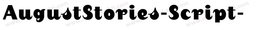 AugustStories-Script字体转换