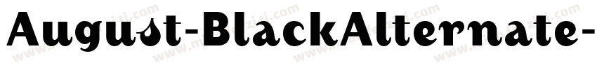 August-BlackAlternate字体转换