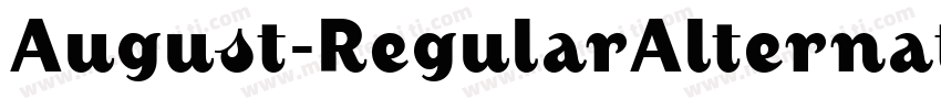 August-RegularAlternate字体转换