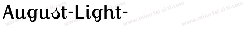 August-Light字体转换