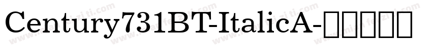 Century731BT-ItalicA字体转换