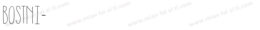 BOSTNI字体转换