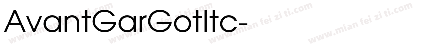 AvantGarGotItc字体转换