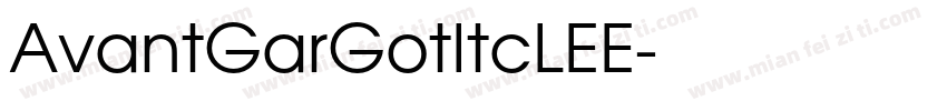 AvantGarGotItcLEE字体转换