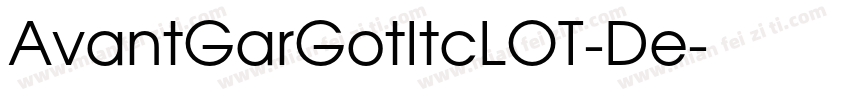 AvantGarGotItcLOT-De字体转换