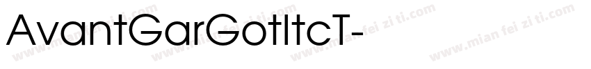 AvantGarGotItcT字体转换