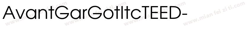 AvantGarGotItcTEED字体转换