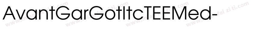 AvantGarGotItcTEEMed字体转换