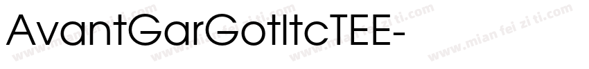 AvantGarGotltcTEE字体转换