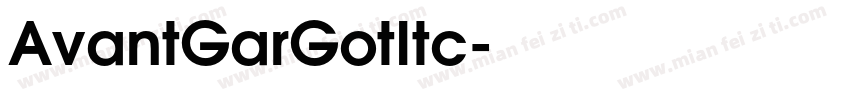 AvantGarGotItc字体转换