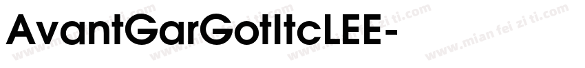 AvantGarGotItcLEE字体转换