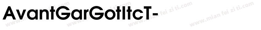 AvantGarGotItcT字体转换