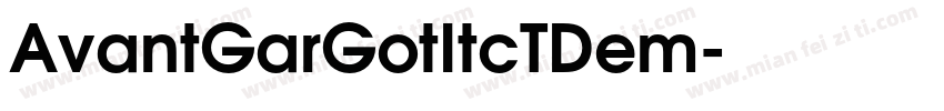 AvantGarGotItcTDem字体转换