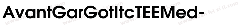 AvantGarGotItcTEEMed字体转换