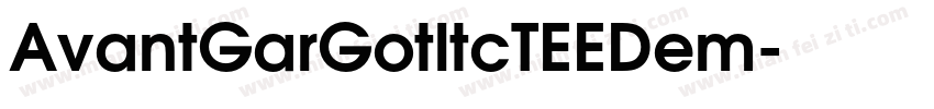 AvantGarGotltcTEEDem字体转换