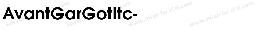 AvantGarGotItc字体转换