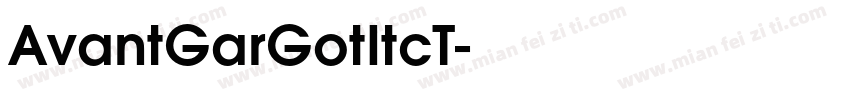 AvantGarGotItcT字体转换