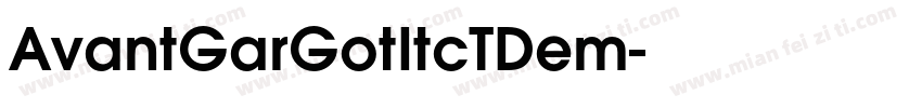 AvantGarGotItcTDem字体转换
