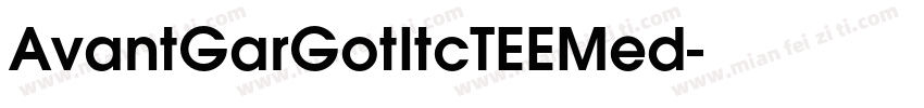 AvantGarGotItcTEEMed字体转换