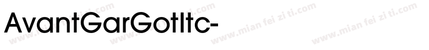 AvantGarGotItc字体转换