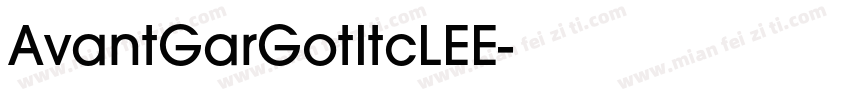 AvantGarGotItcLEE字体转换