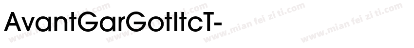AvantGarGotItcT字体转换
